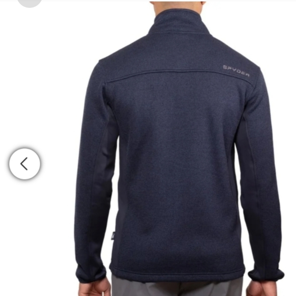 Spyder Men’s Full Zip nwt blue - Picture 3 of 5